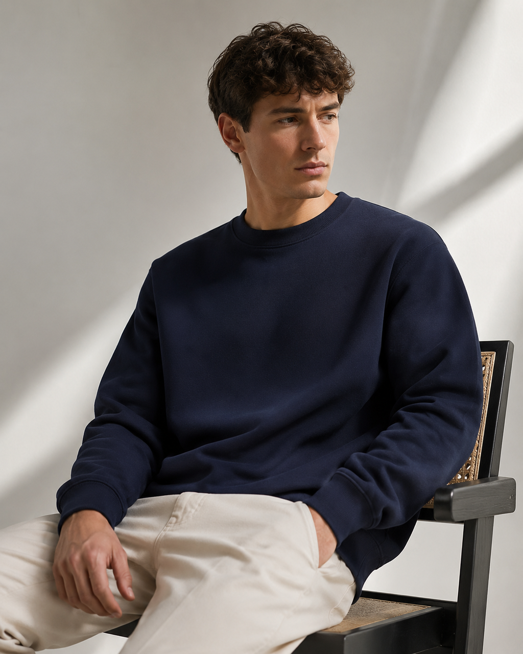 Signature Everyday Sweatshirt - Navy Blue