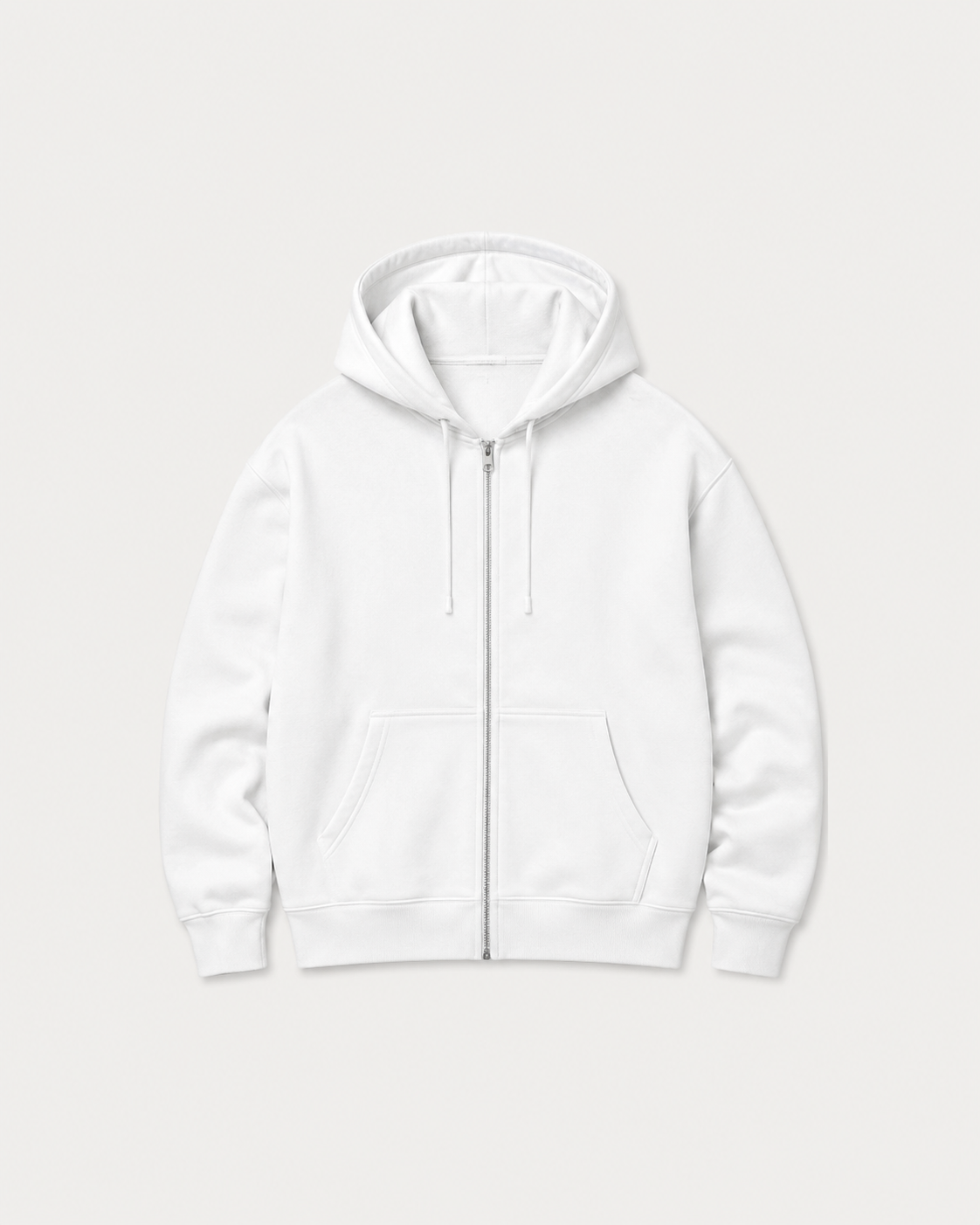 Signature Heavyweight Zip Hoodie - White
