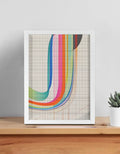 Modern abstract framed wall art, 12×16 inch – product view 1