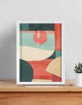 Modern abstract framed wall art, 12×16 inch – product view 1