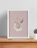 Aesthetic framed wall art in a 12×16 inch portrait format