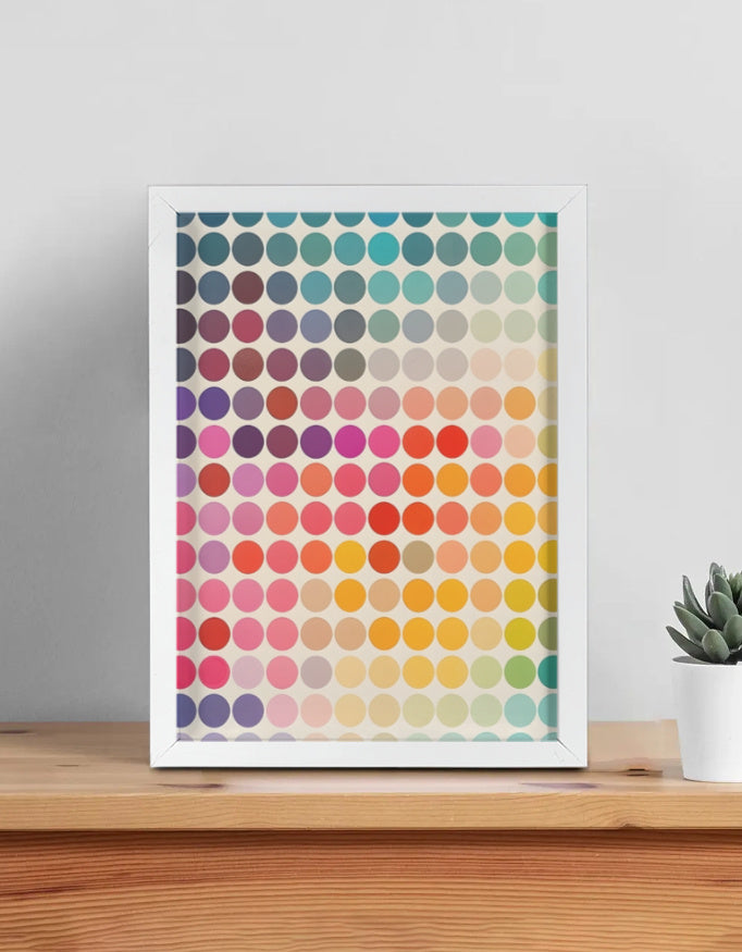 Modern abstract framed wall art, 12×16 inch – product view 2
