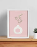 Aesthetic framed wall art in a 12×16 inch portrait format