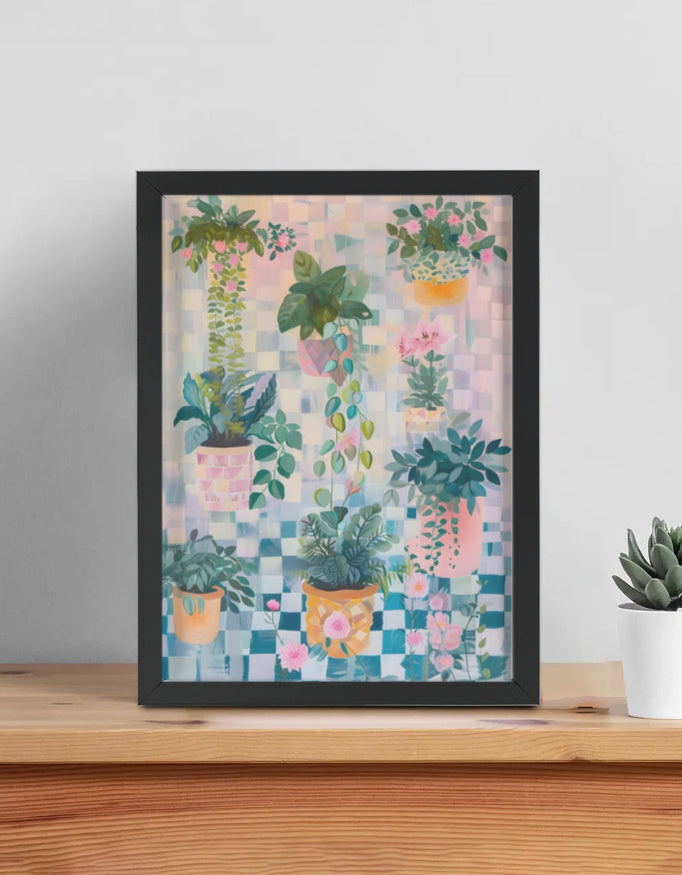 Modern abstract framed wall art, 12×16 inch – product view 2