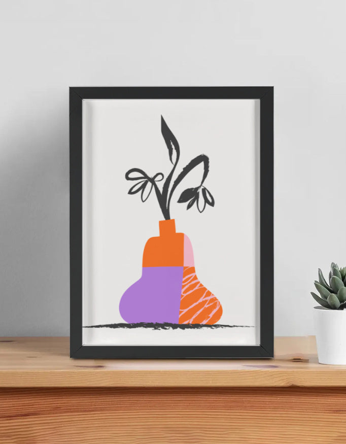 Aesthetic 12×16 inch framed poster for wall decor