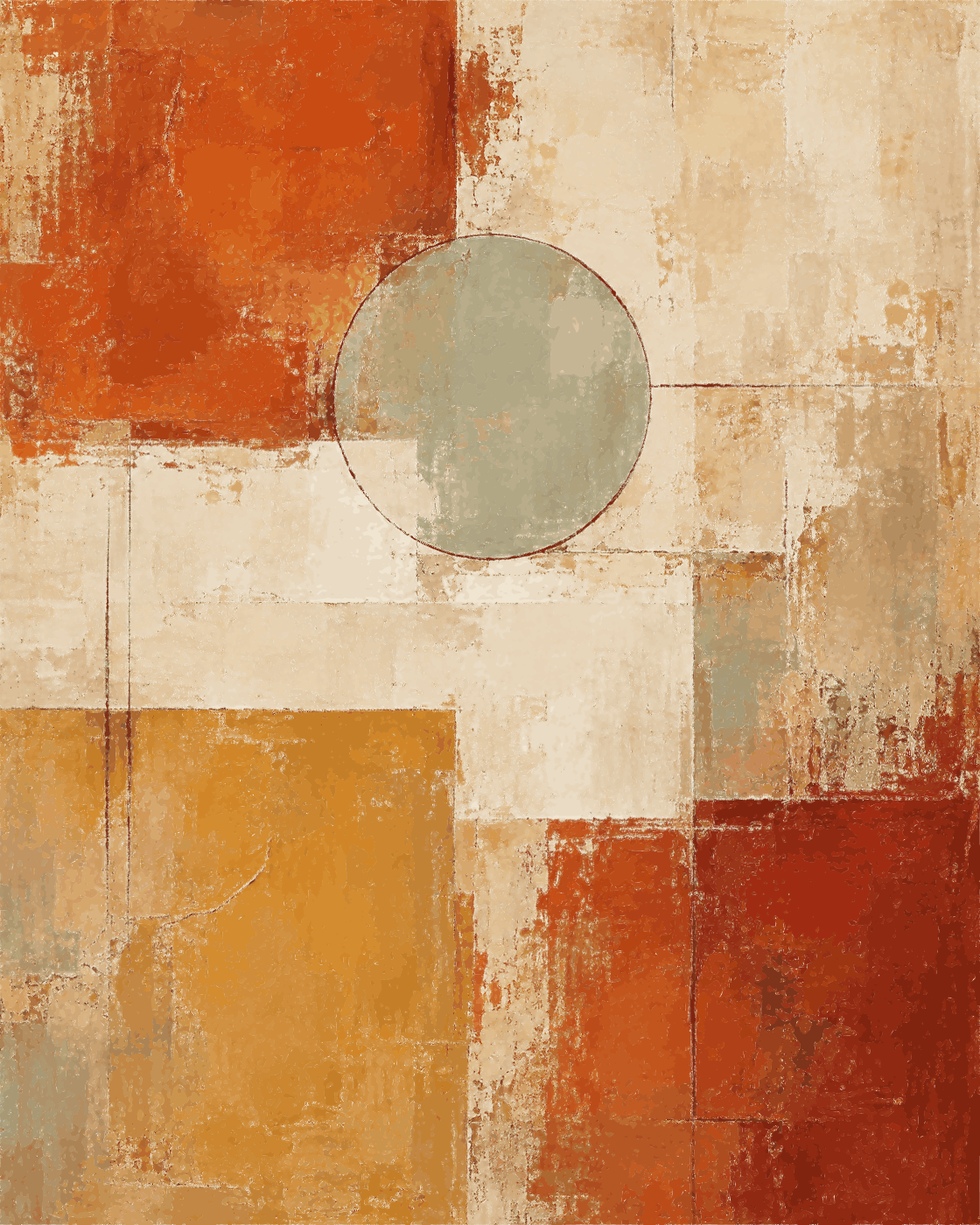 Terra Interlude — Textured Abstract Digital Wall Art — preview of supplied vector artwork; digital download